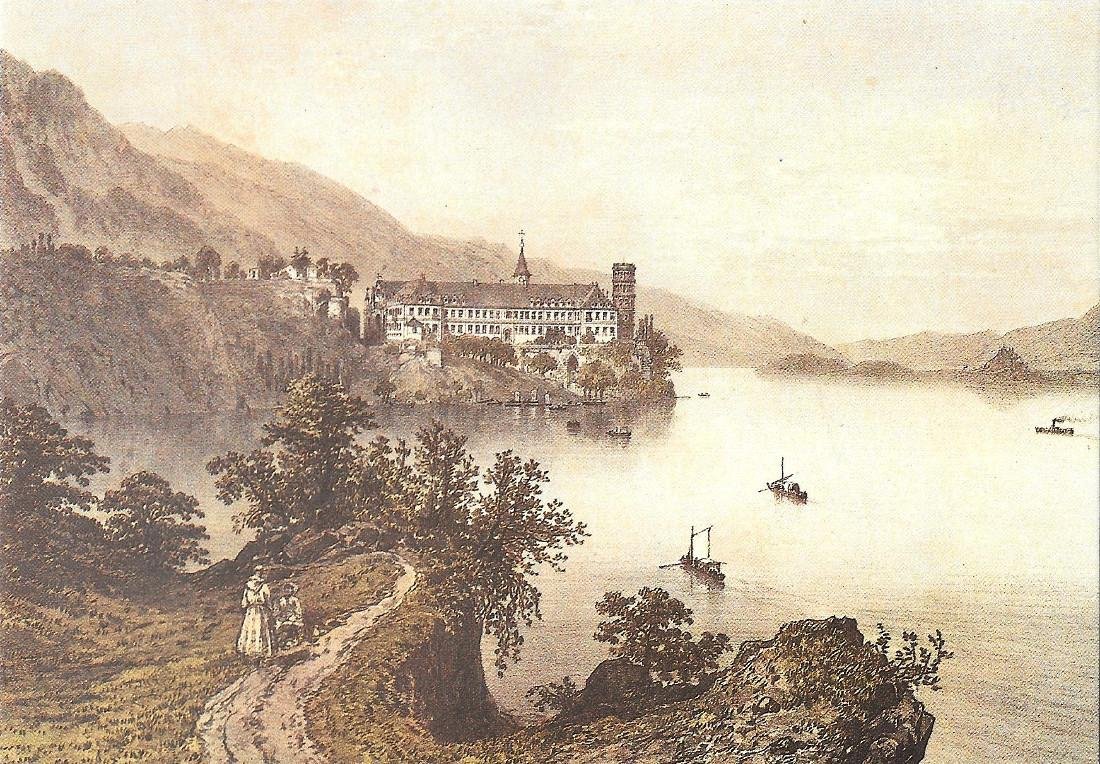 Abbaye d'Hautecombe d'apres une gravure ancienne. Non viaggiata | Immagine principale