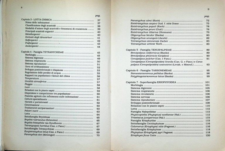 Acari di Interesse Agrario Libro Franco Laffi Clueb 1981