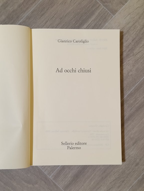 Ad occhi chiusi