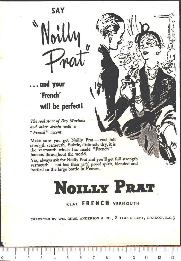 Advertising - Vermouth Noilly Prat - Pubblicità 1951 | Immagine principale