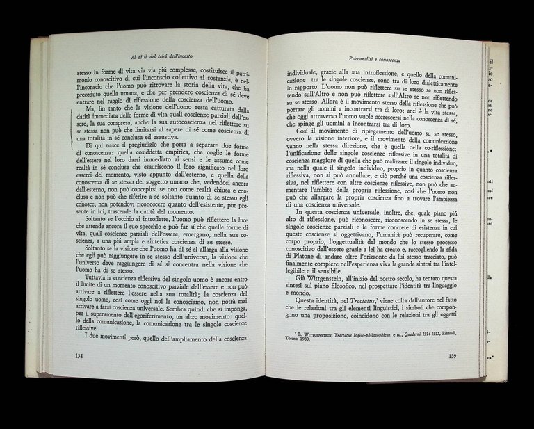 Al di là del Tabù dell'Incesto. Psicoanalisi e Conoscenza