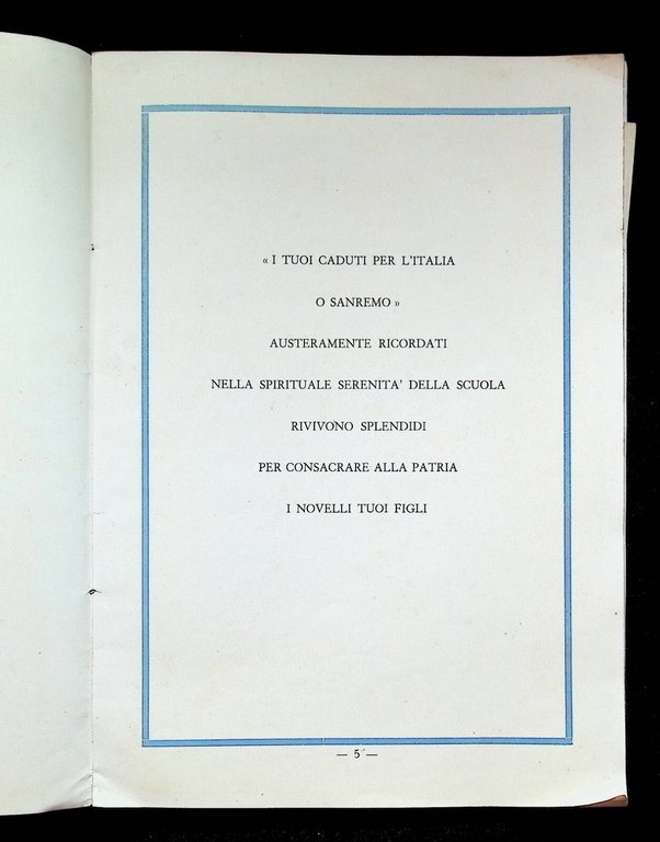 Albo d'onore dei cittadini sanremesi morti per la patria 1915-1918 …