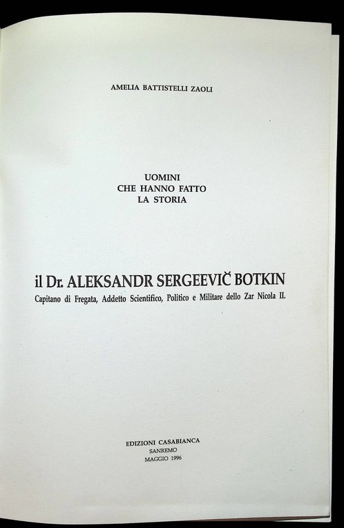 Aleksandr Sergeevic Botkin Capitano Militare Zar Nicola Libro Battistelli Zaoli | Immagine Gallery 3