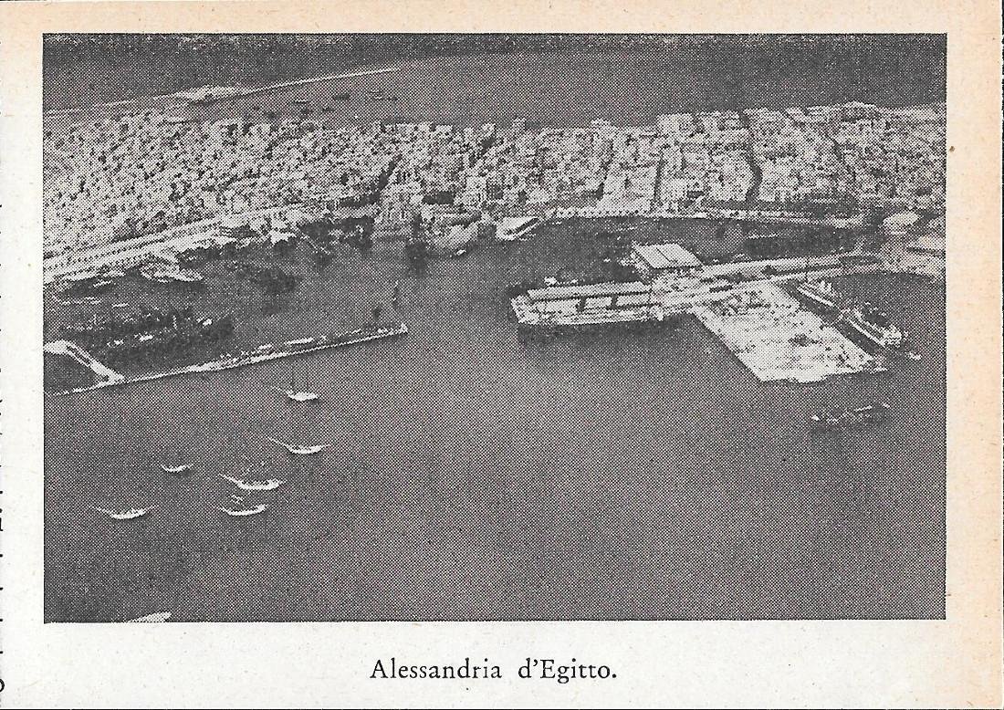 Alessandria d'Egitto / Porto Said. Stampa 1934 fronte/retro | Immagine principale