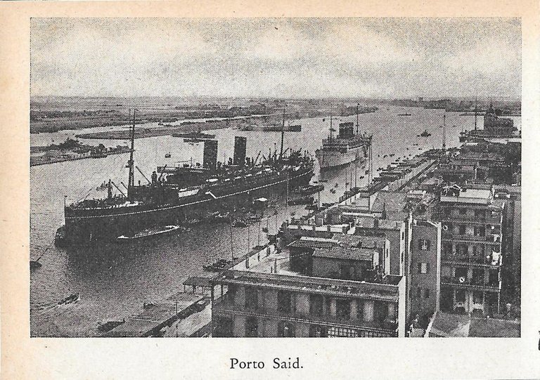 Alessandria d'Egitto / Porto Said. Stampa 1934 fronte/retro | Immagine Gallery 2
