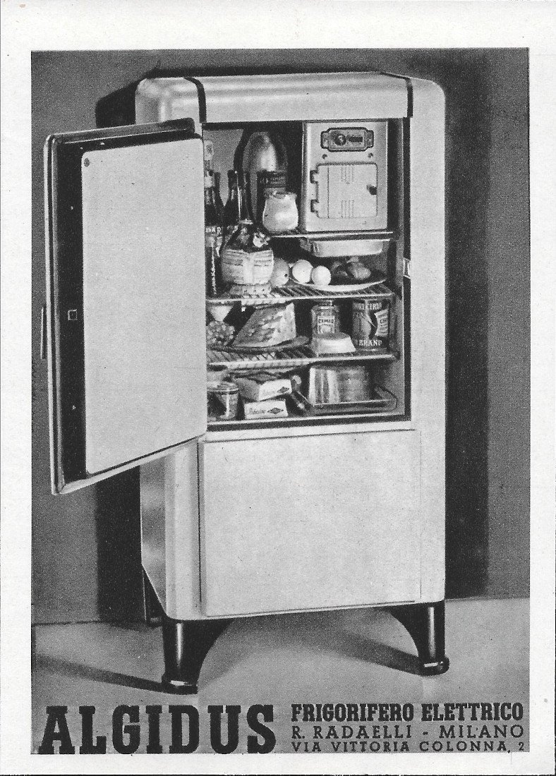 Algidus Frigorifero Elettrico - Advertising 1937 | Immagine principale