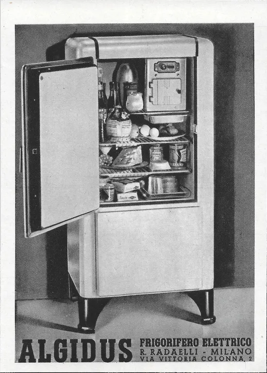 Algidus Frigorifero Elettrico - Advertising 1937