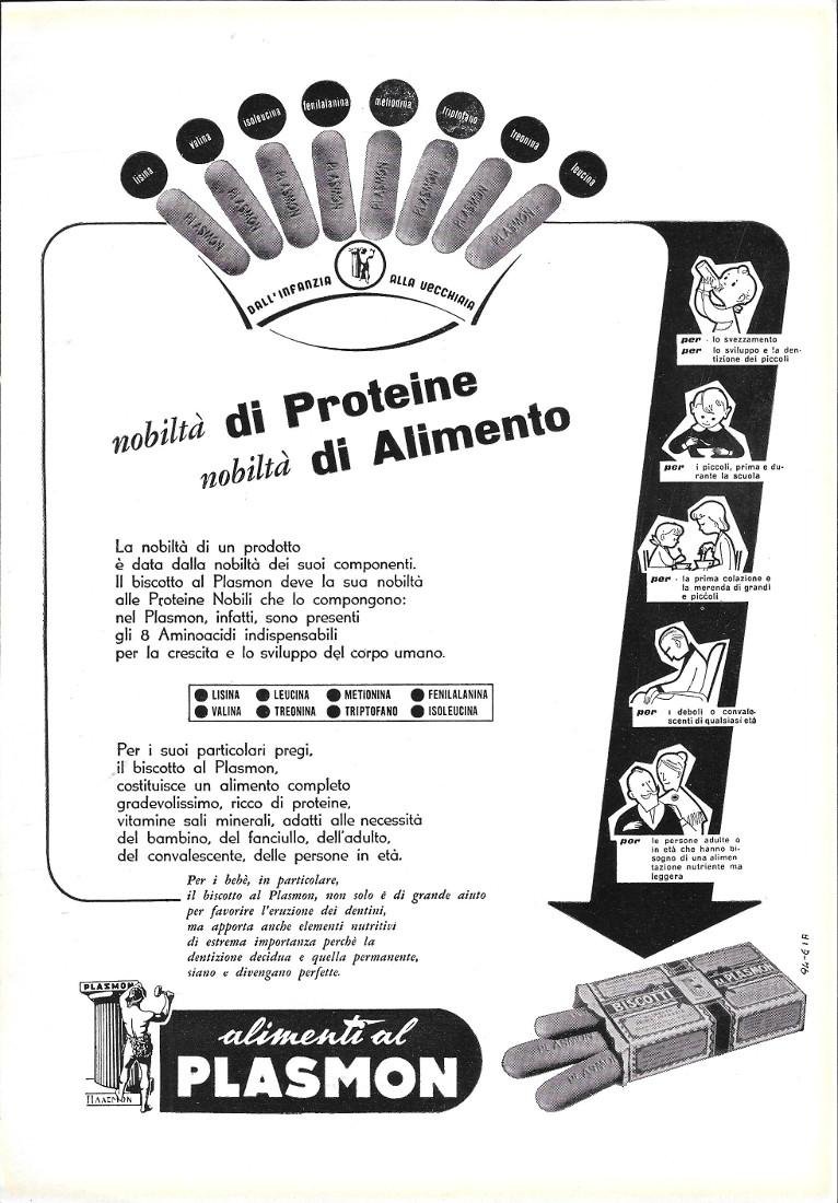 Alimenti al Plasmon. Advertising 1962 | Immagine principale