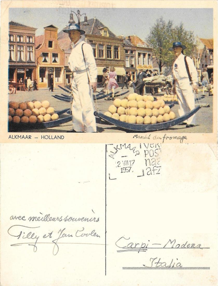 Alkmaar. Holland. Viaggiata 1957 | Immagine principale