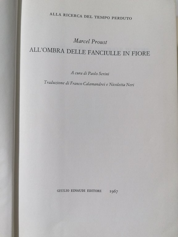 All'ombra delle fanciulle in fiore