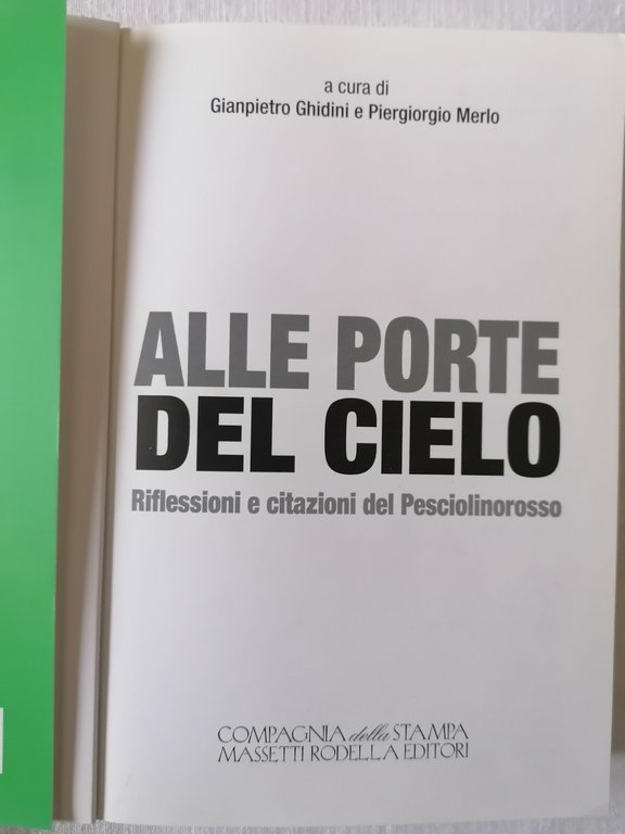 Alle porte del cielo. Riflessioni e citazioni del Pesciolinorosso. Viaggio …