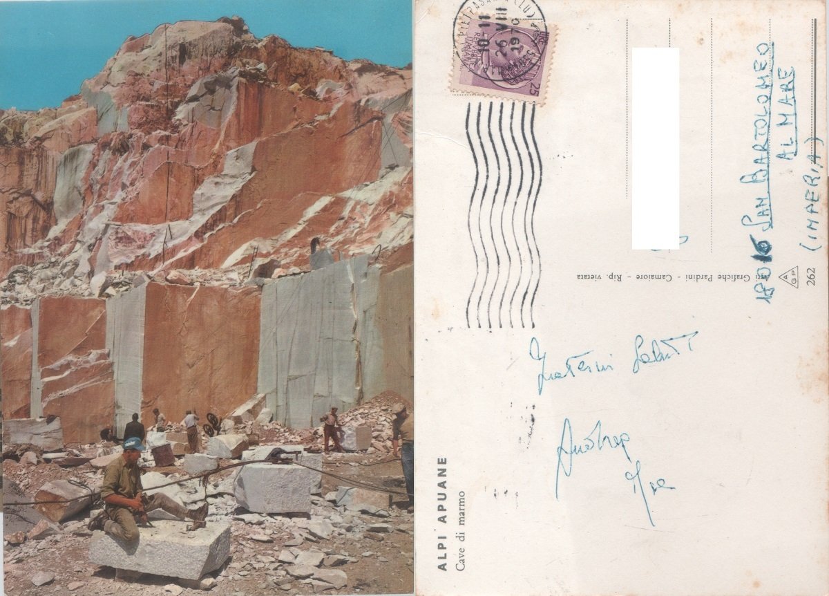 Alpi Apuane. Cave di marmo. Viaggiata 1970 | Immagine principale