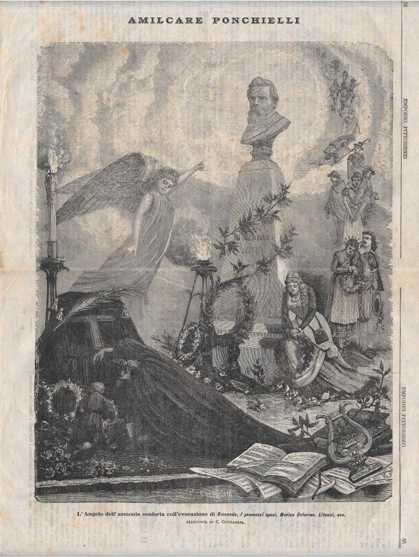 Amilcare Ponchielli. Stampa 1886 | Immagine principale