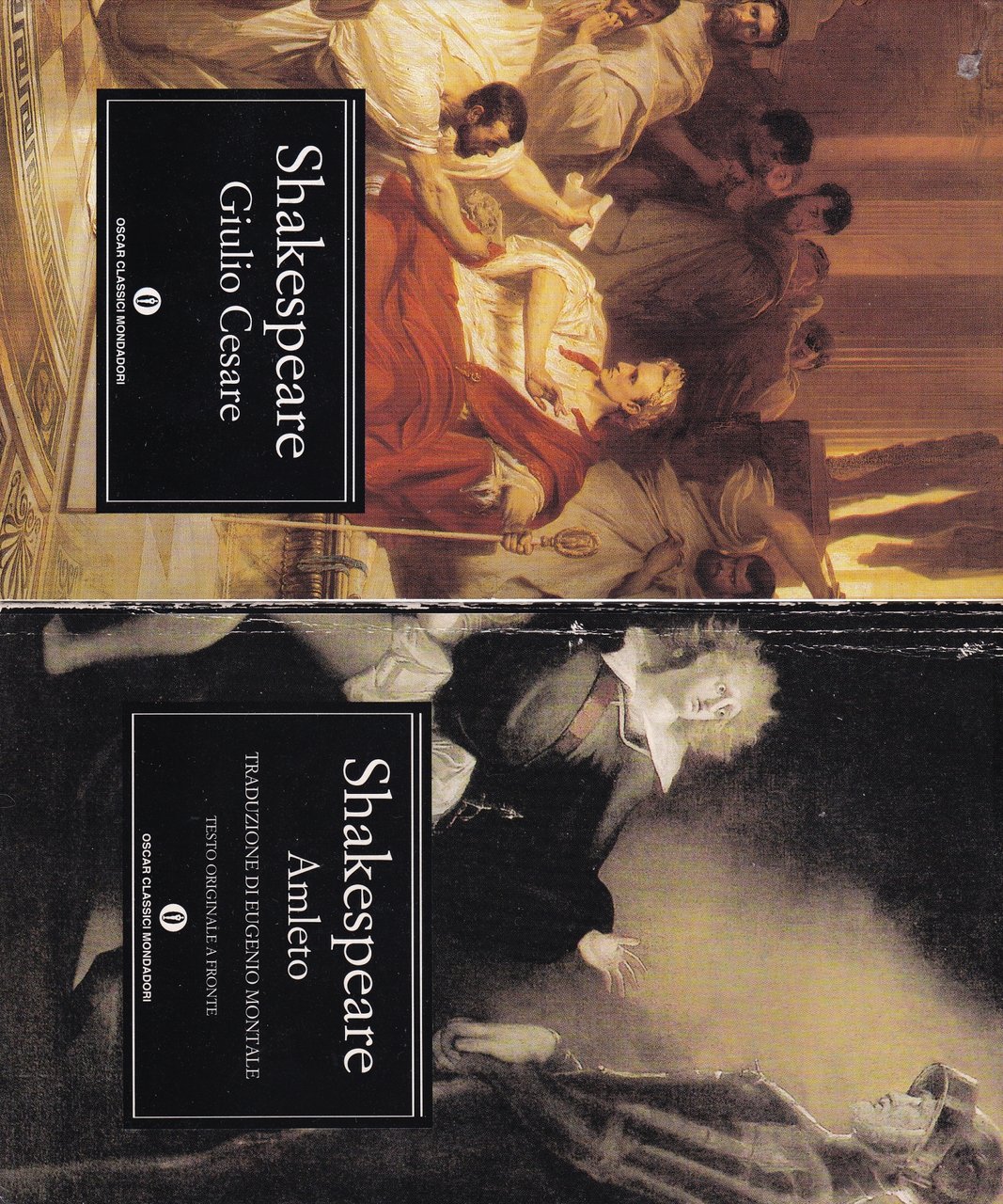 Amleto + Giulio Cesare: lotto di 2 libri Oscar Mondadori