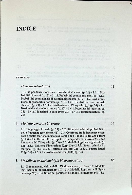 Analisi log-lineare di variabili psicosociali. Introduzione ai modelli fondamentali (Vol. …