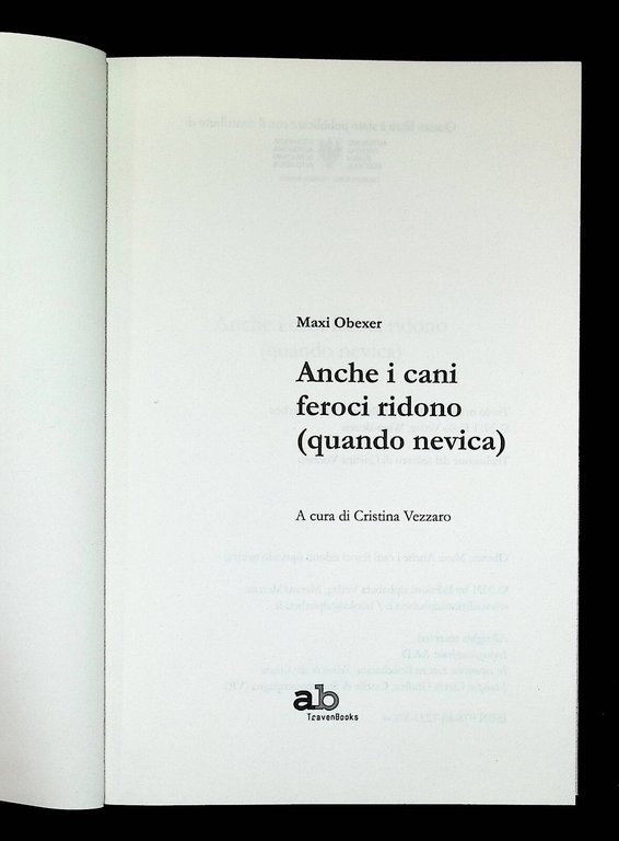 Anche i cani feroci ridono (quando nevica)