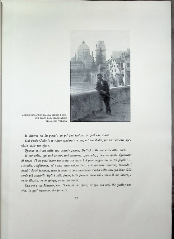 Angelo Dall'oca Bianca nell'Arte e Nella Vita Libro Catalogo Opere …
