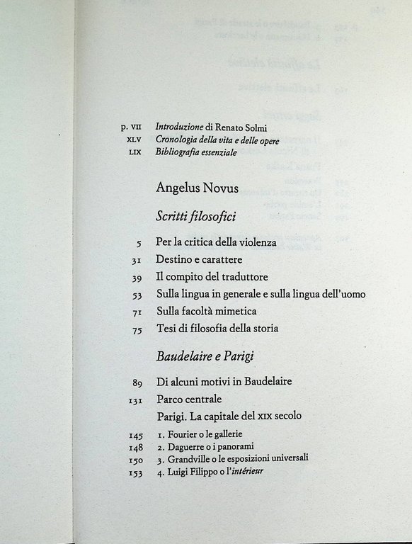 Angelus Novus (Novecento). Saggi e frammeti. Mondolibri