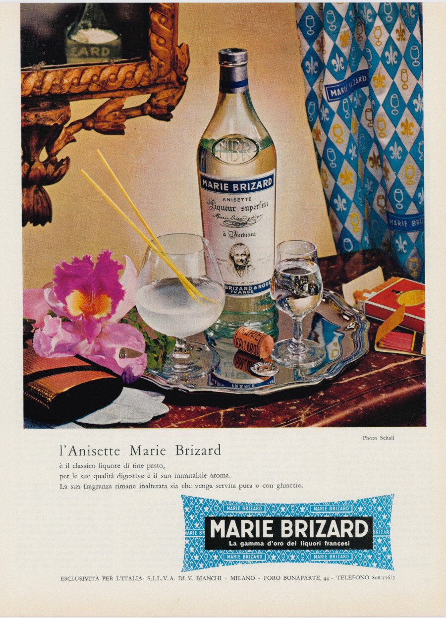 Anisette Marie Brizard. Advertising 1957 | Immagine principale