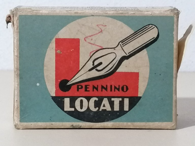 Antica Scatola Pennino Locati N^ 900 Milano Pennini Vintage Piena | Immagine Gallery 1