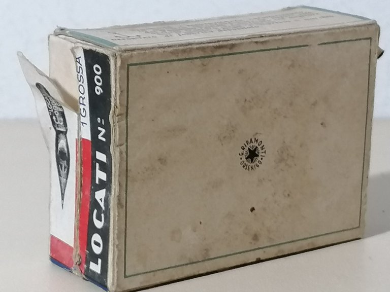 Antica Scatola Pennino Locati N^ 900 Milano Pennini Vintage Piena