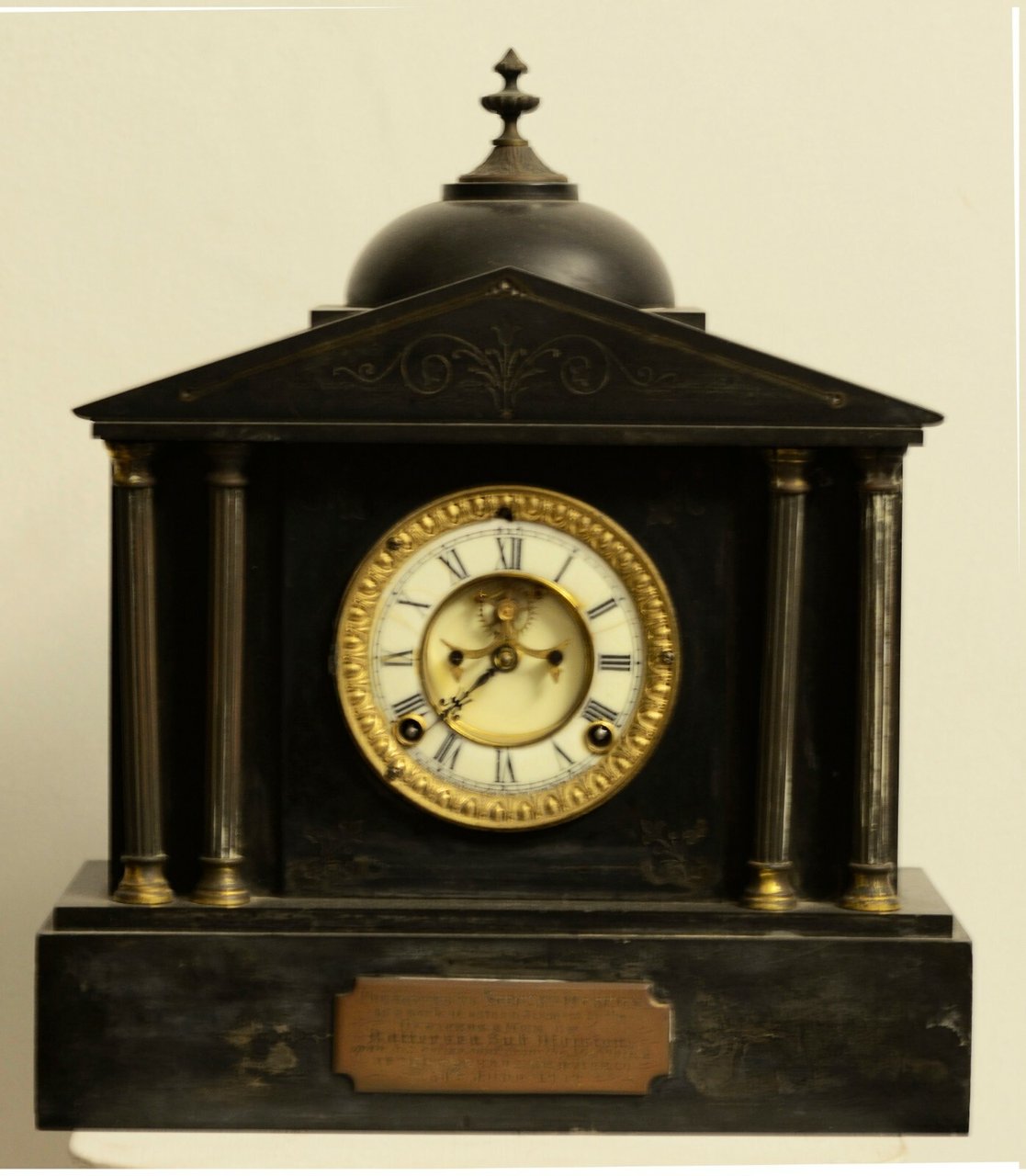 Antico Orologio Da Tavolo In Marmo Datato 1902 Appartenuto a …