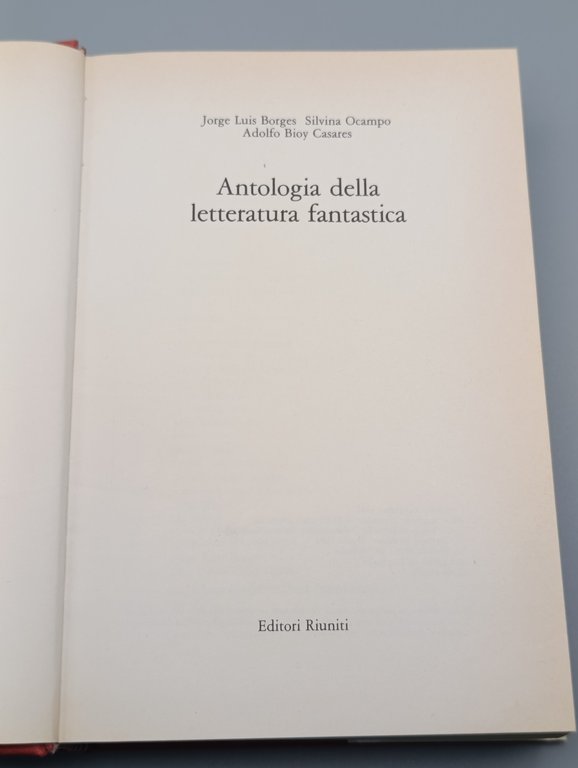 Antologia Della Letteratura Fantastica