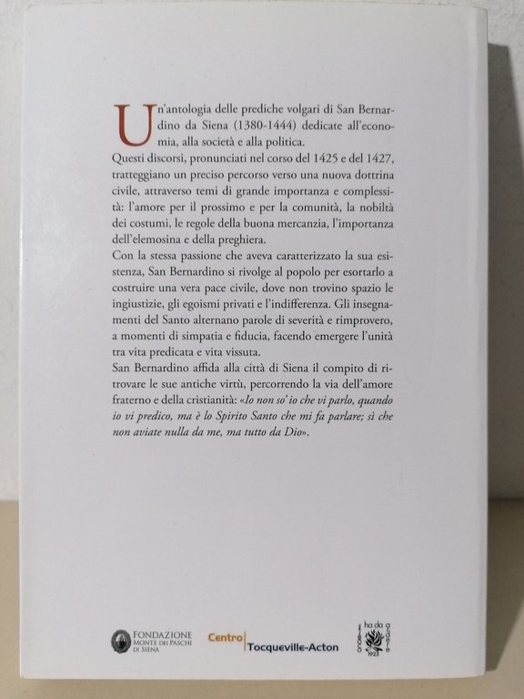 Antologia Delle Prediche Volgari Libro San Bernardino Da Siena Cantagalli …