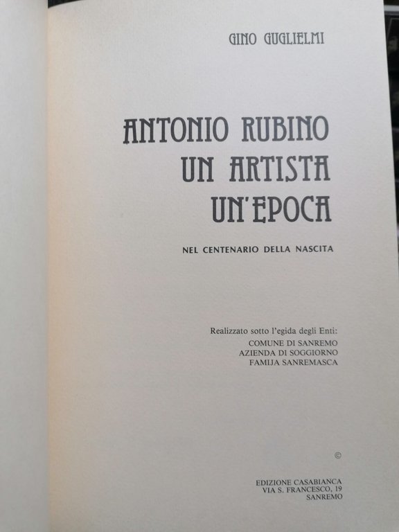 Antonio Rubino Un Artista Un'Epoca Libro Centenario Della Nascita Guglielmi …