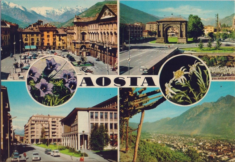 Aosta. Vedute. Viaggiata 1968 | Immagine principale