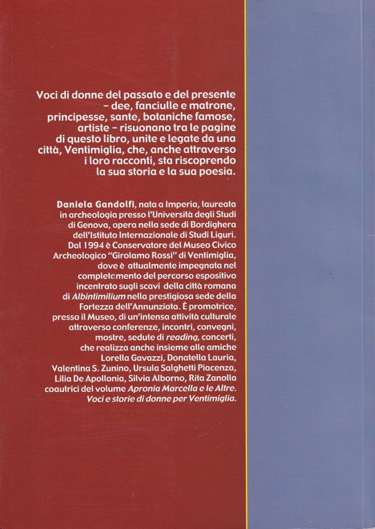 Apronia Marcella e le altre. Voci e Storie di Donne …