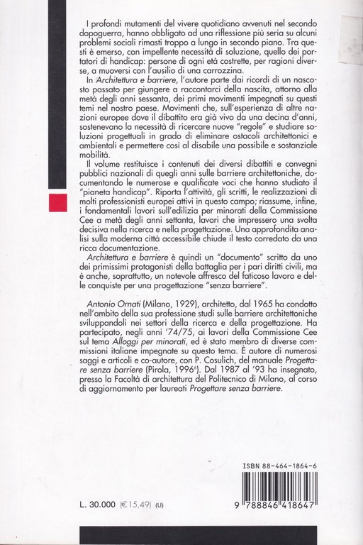 Architettura e barriere. Storia e fatti delle barriere architettoniche in …