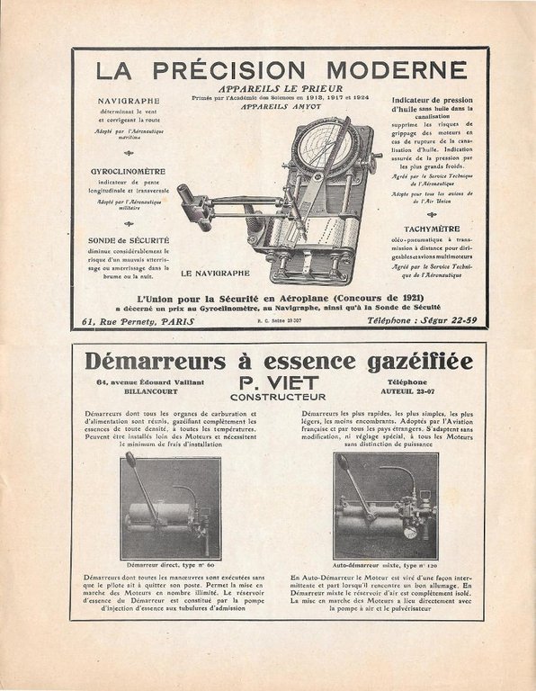 Armstrong Siddeley/La Précision Moderne/ Démarreurs à essence gazéifiée. Advertising 1927 … | Immagine Gallery 2