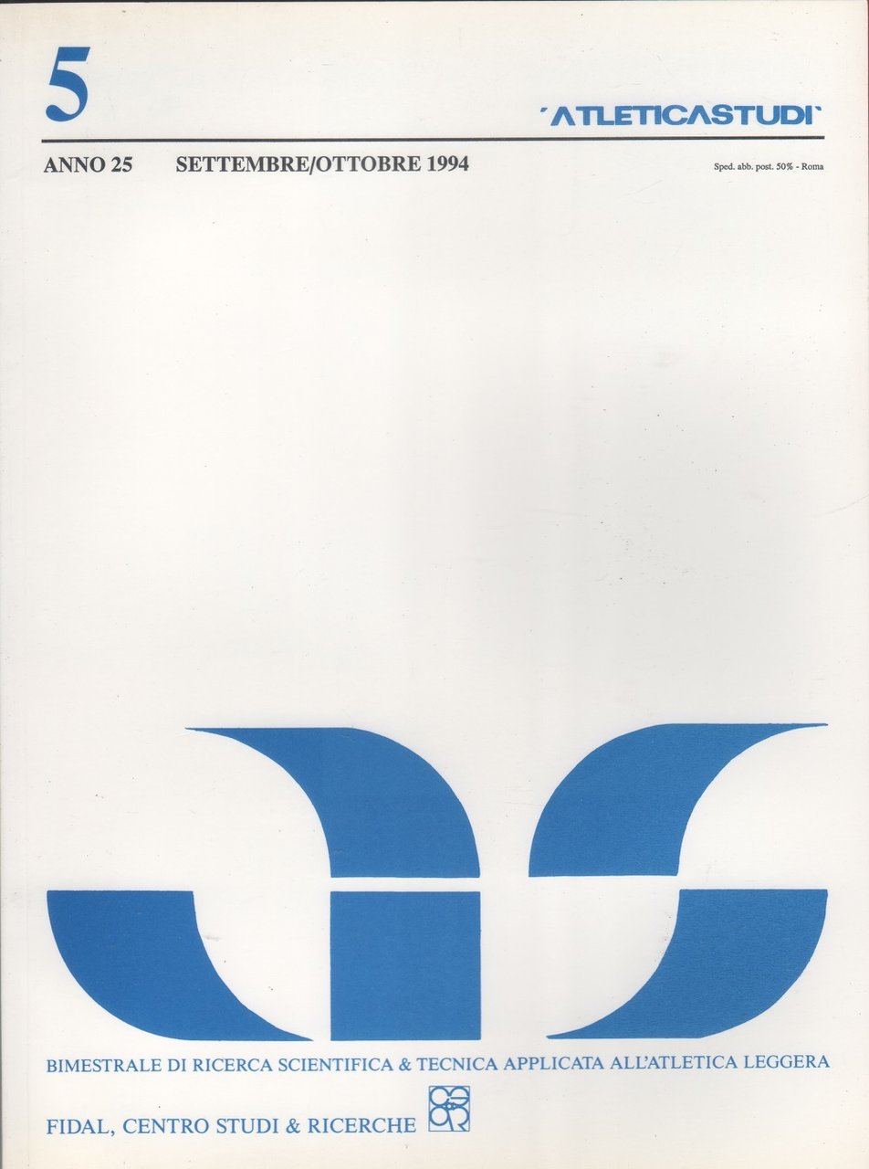 AS. Atletica studi. Anno XXV n. 5, 1994 | Immagine principale