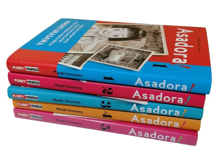 Asadora! Manga Serie 1/5 Naoki Urasawa Planet Manga Nuovo Fascetta …
