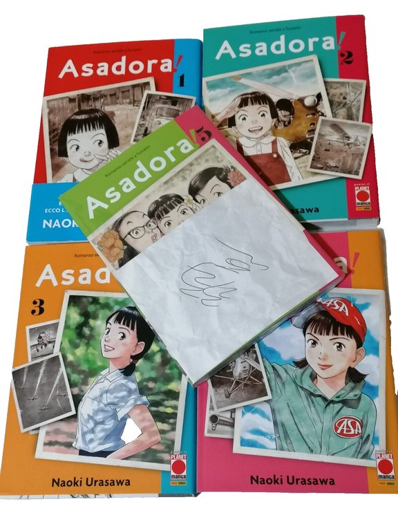 Asadora! Manga Serie 1/5 Naoki Urasawa Planet Manga Nuovo Fascetta …
