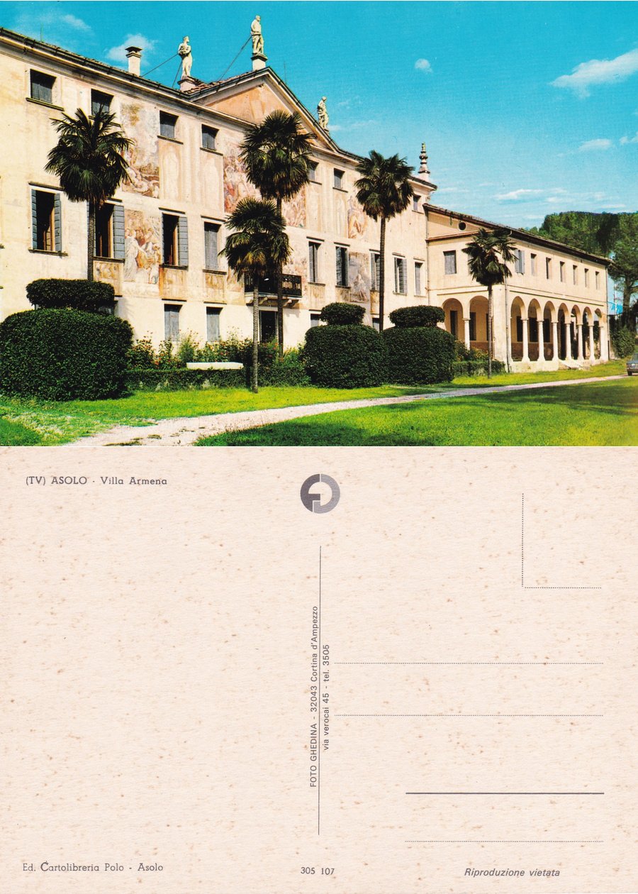 Asolo (TV). Villa Armena. Non viaggiata | Immagine principale