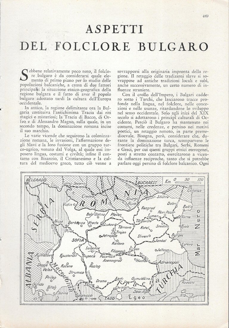 Aspetti del Folclore Bulgaro - Estratto 1943 | Immagine principale