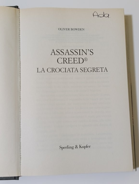 Assassin's Creed. La crociata segreta