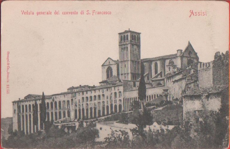 Assisi. Veduta generale del convento. Non viaggiata