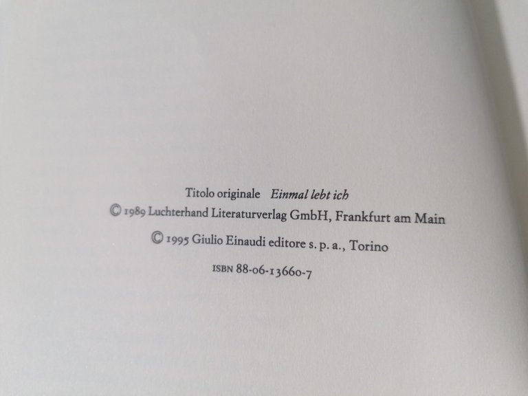 Avrò vissuto un giorno