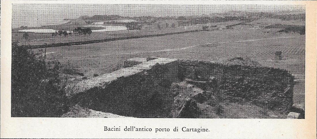 Bacini dell'antico porto di Cartagine. Stampa 1934 | Immagine principale