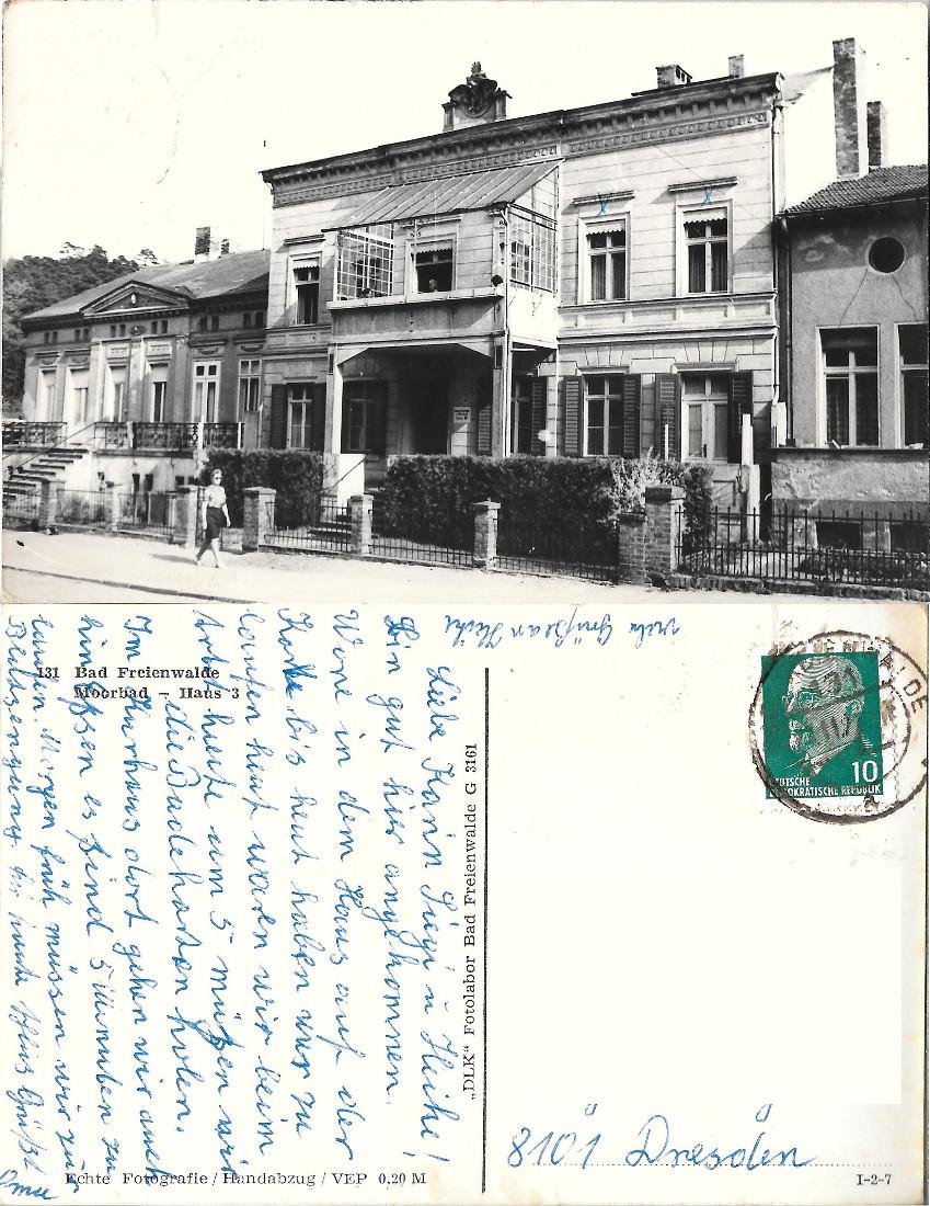 Bad Freienwalde. Moorbad. Haus 3. Viaggiata | Immagine principale