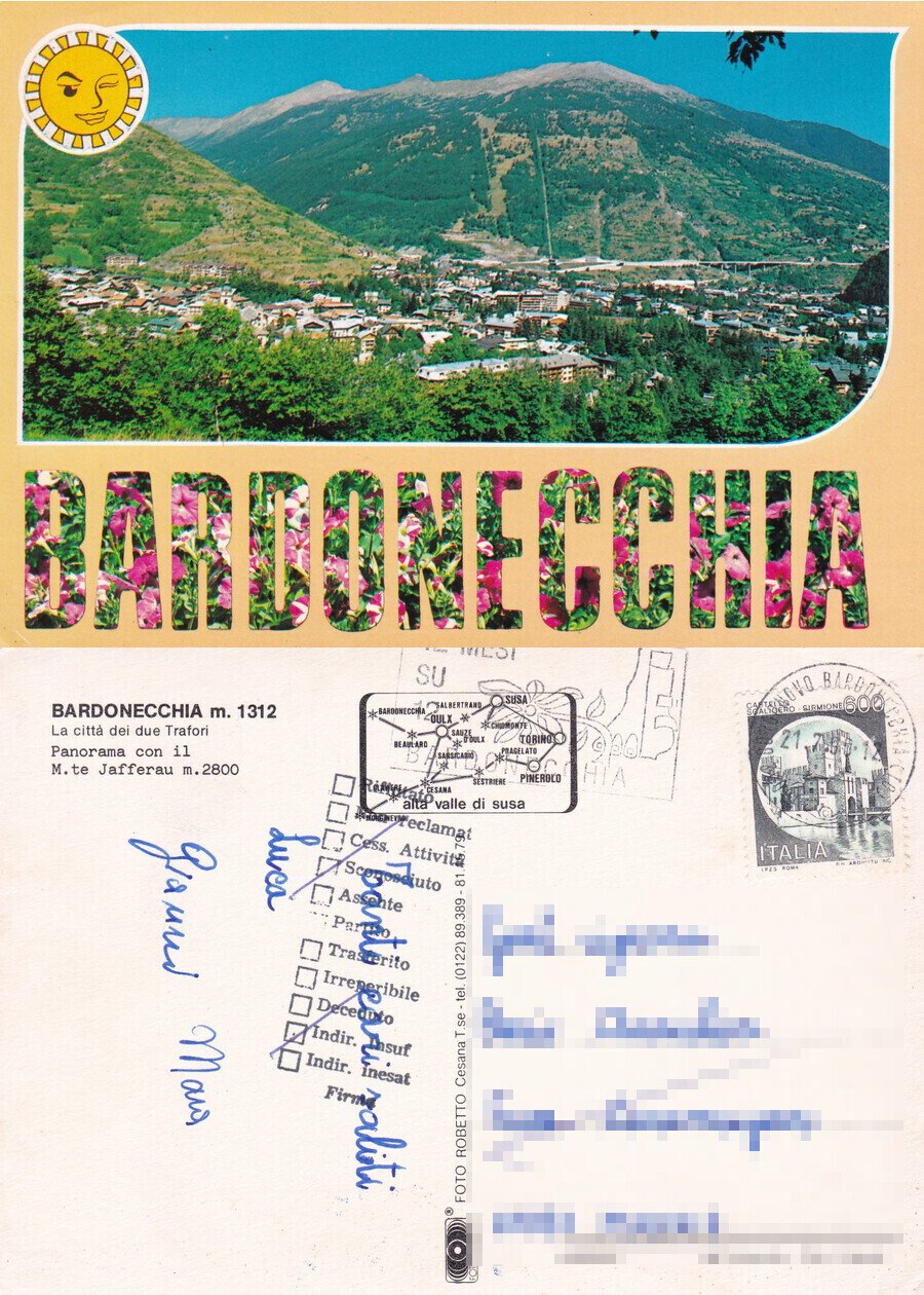 Bardonecchia. La città dei due Trafori - Viaggiata 1999 | Immagine principale