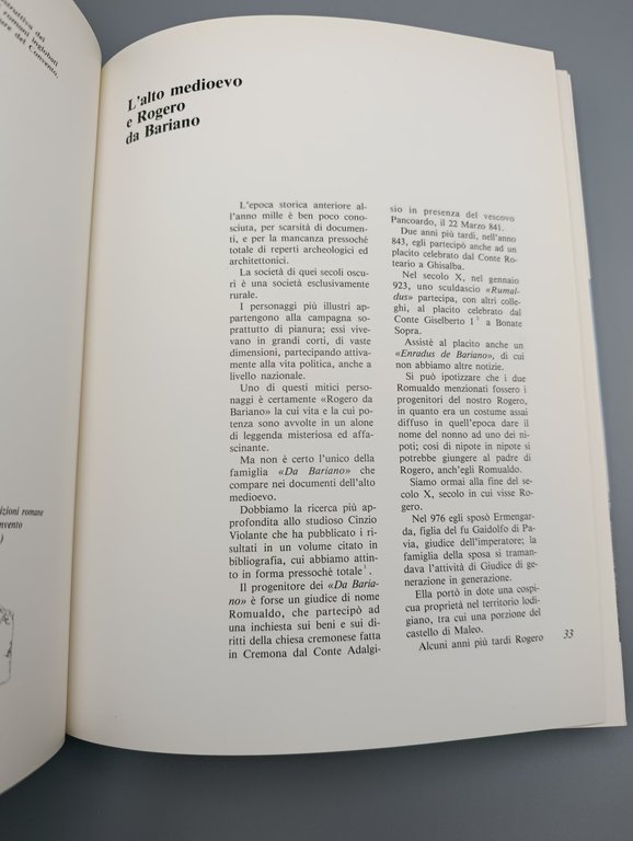 Bariano. Profilo Storico