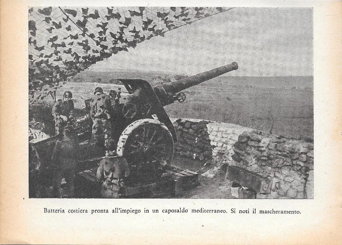 Batteria costiera del Vallo Atlantico. Stampa 1934 | Immagine principale