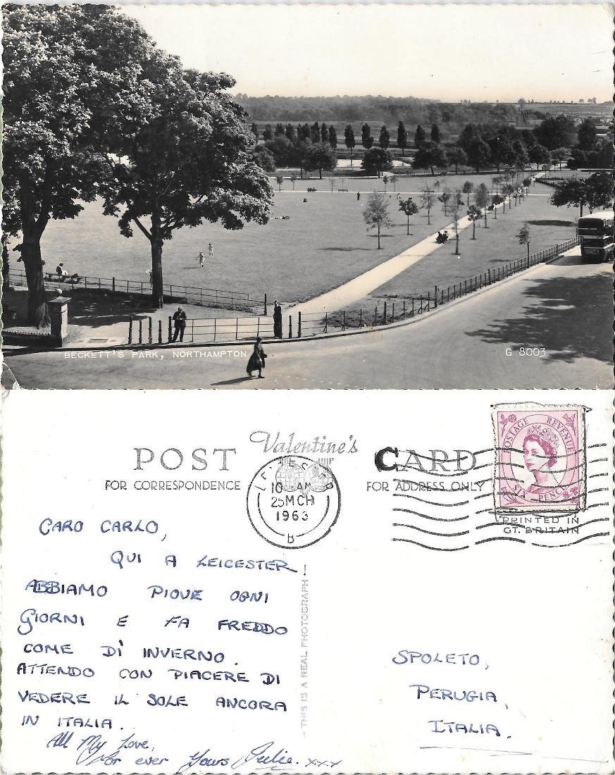 Beckett Park. Northampton. Viaggiata 1963 | Immagine principale