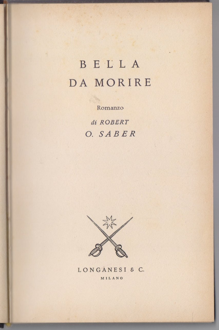 Bella da morire - Robert O. Saber | Immagine principale