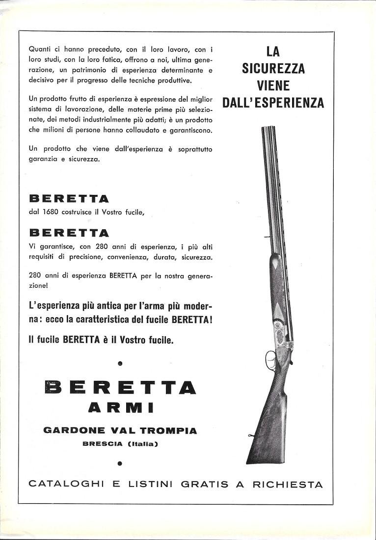 Beretta armi. Advertising 1961 | Immagine principale