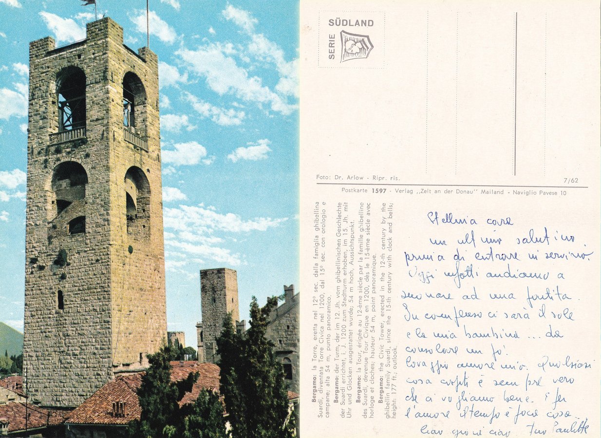 Bergamo. La Torre. Non viaggiata | Immagine principale